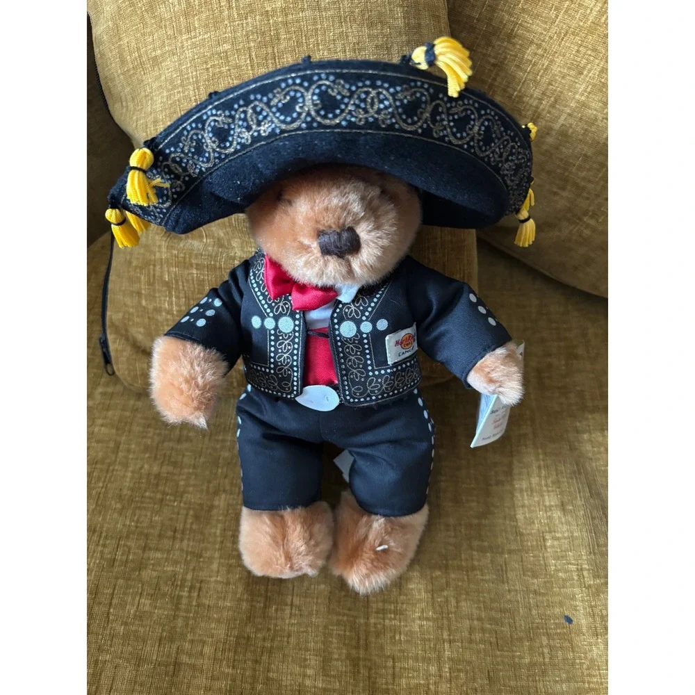 Hard Rock Cafe Cancun Mariachi Bear Signature Collection Limited Edition Plush
